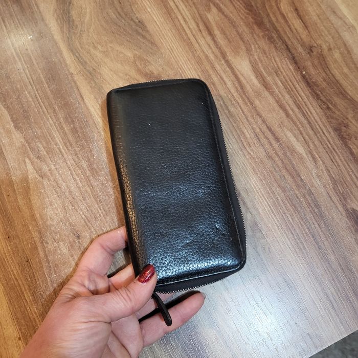 Естествена кожа органайзер карти и калъф за телефон