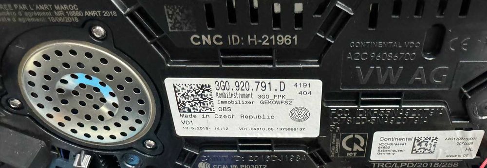 Ceasuri Bord Digitale Passat B8 3G Arteon 3G0920791D 3G0 920 791 D