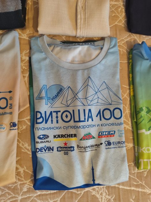 Тениски и горни дрехи размер S и М/M. Витоша 100 тениски