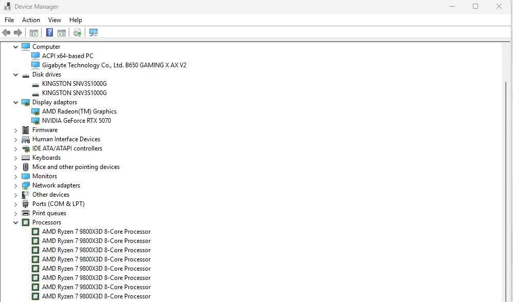 PC Ryzen 7 9800X3D, 32GB RAM, RTX 5070, SSD 2TB, Garantie