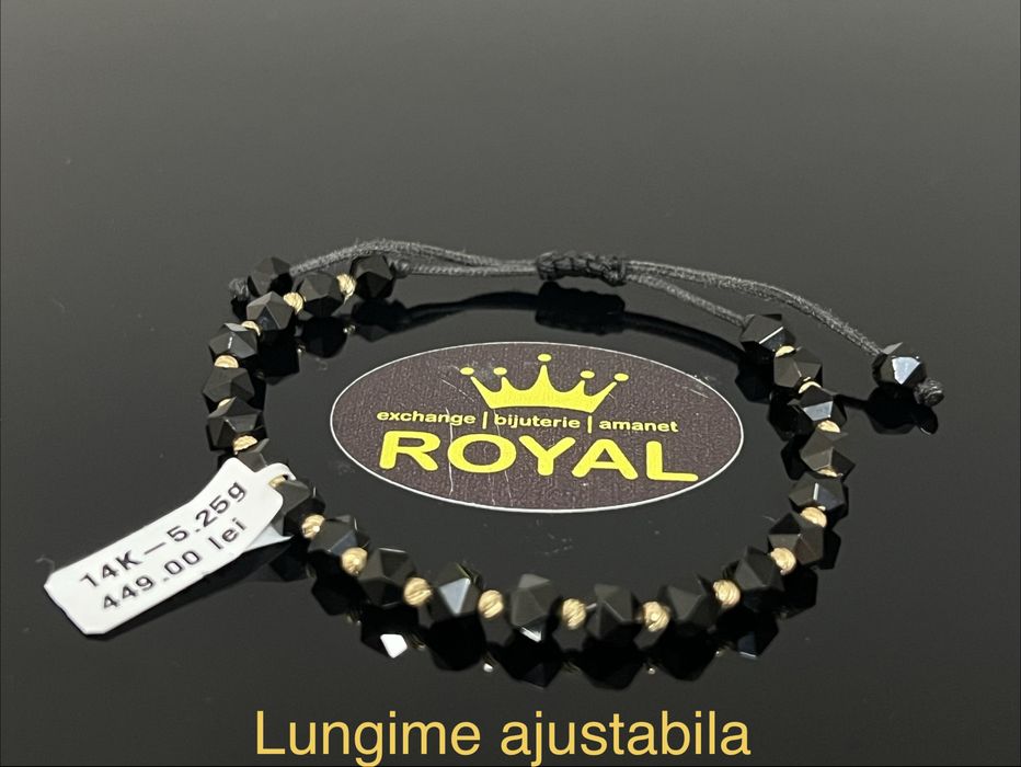 Bijuteria Royal CB: Bratara cu snur aur 14k 5,25gr