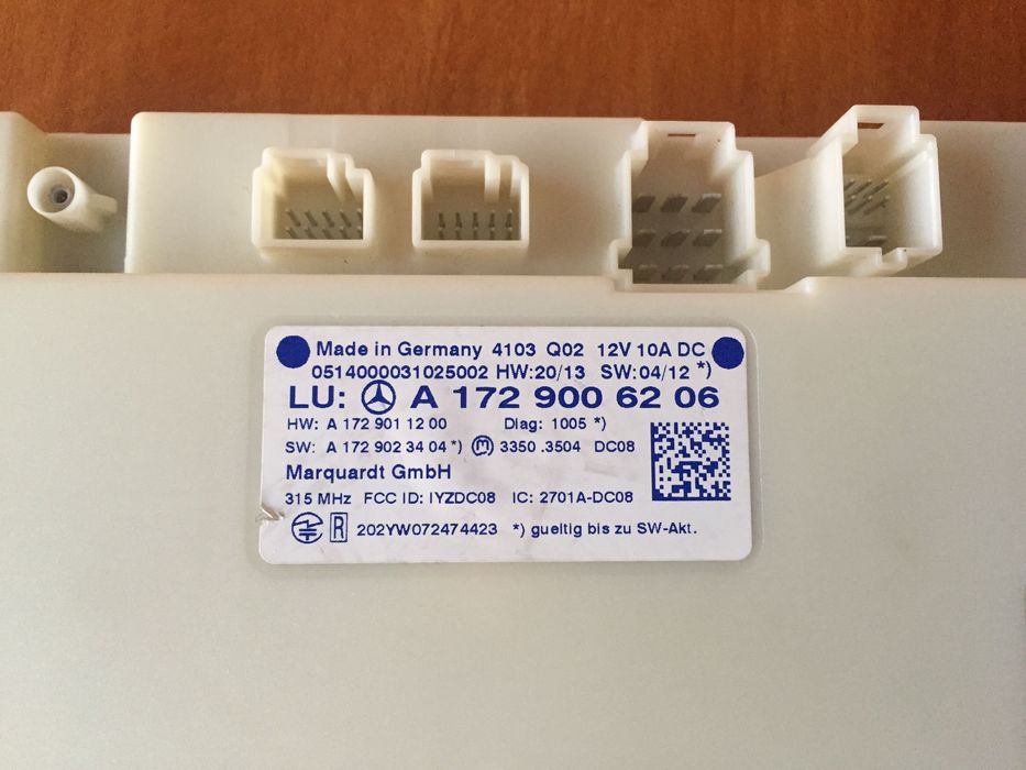 Мерцедес Keyless Go Ignition Control Модул и подгрев седалки модул