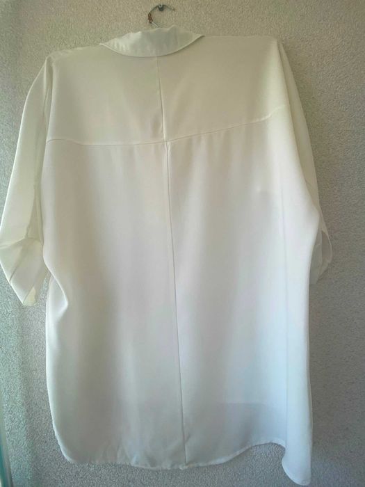 Camasa dama oversize alb, nou, S/36.
