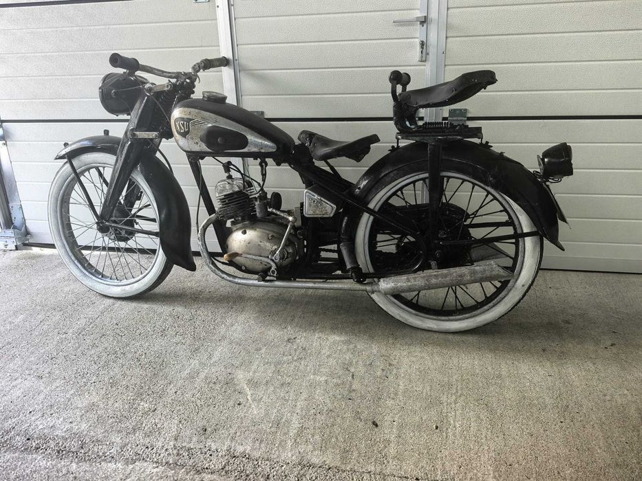 NSU 125 ZDB de epoca / colectie - motorul se invarte, proiect restaurare
