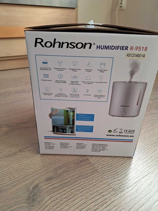 Овлажнител за въздух Rohnson, R-9518, до 40 м2, бял