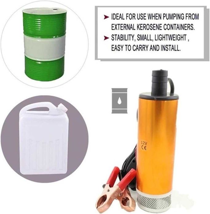 Електронна помпа за източване на гориво течности и др с филтър 12V 24V