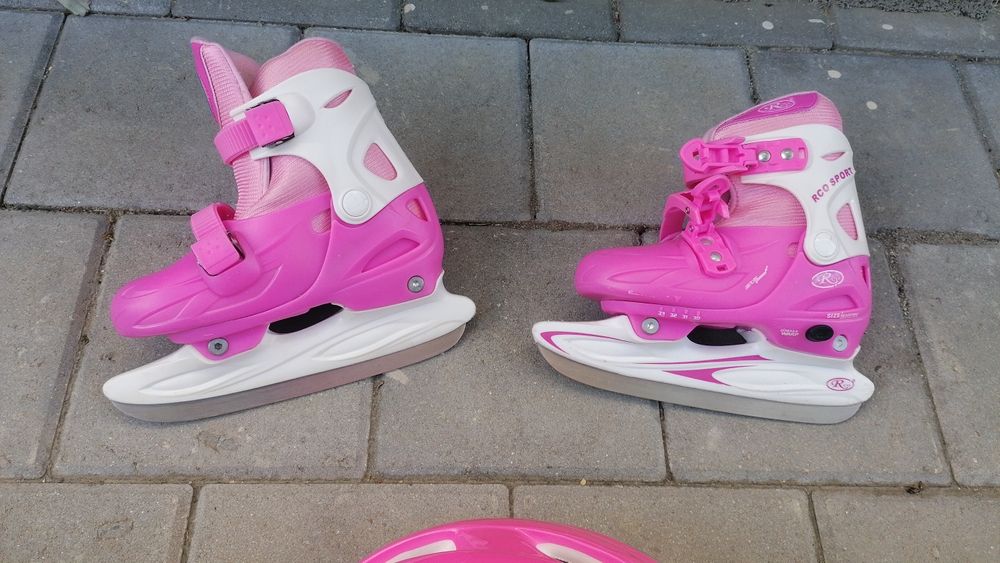 Patine și casca protecție copii 6 - 8 ani