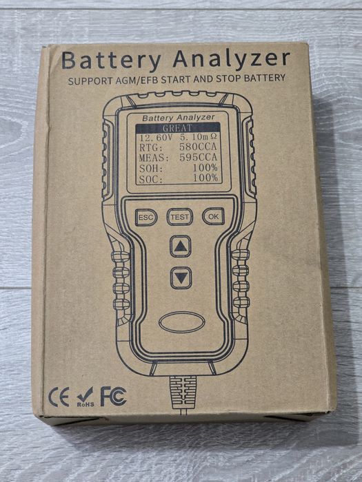 Tester baterie auto 12V/24V Melasta BT200 – 100–2000 CCA