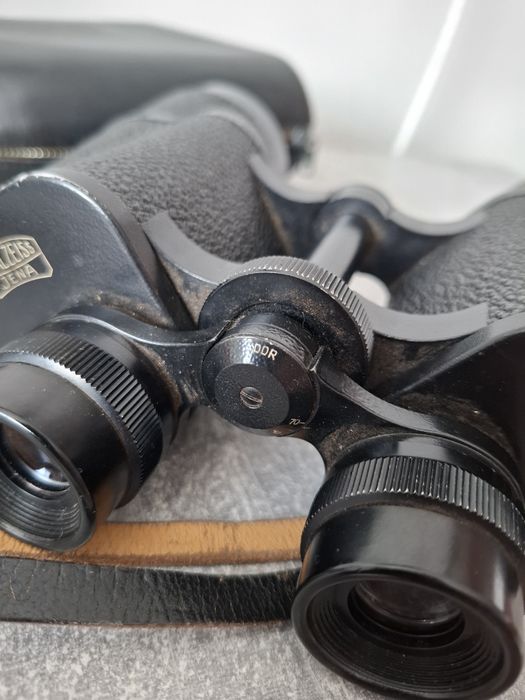 Carl Zeiss Jena 7x50 DDR – colimat, mecanic foarte bun, geantă originală