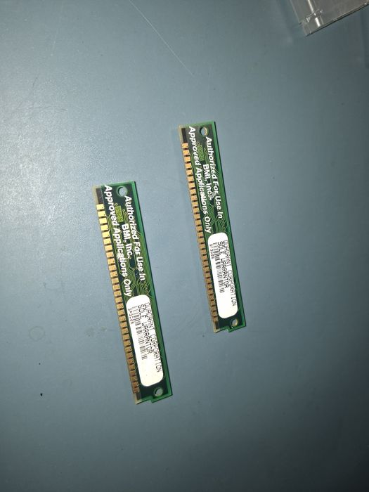 Memorii 2 x 1 Mb, anii 80-90, DRAM SIMM cu 30 pini