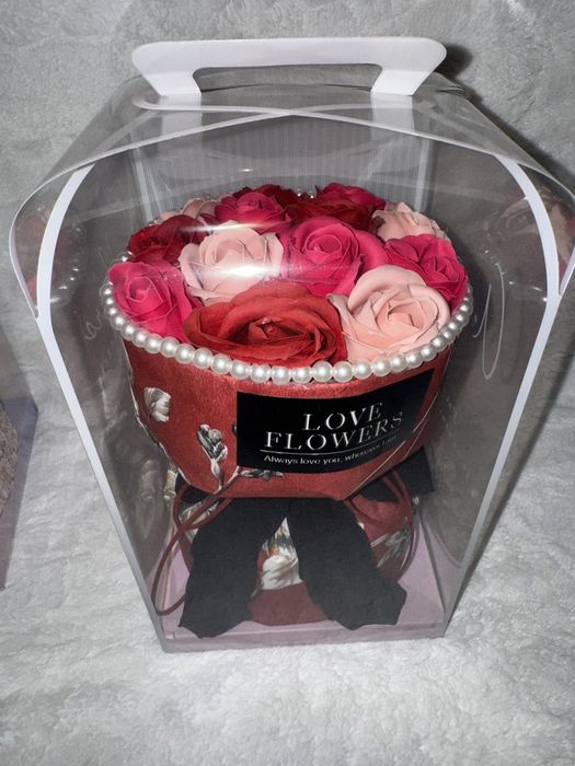 3D  мече 30 см , Букети от сапунени рози