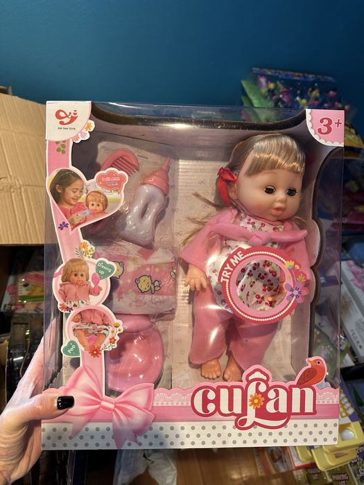 Set bebelus fetita cu olita, functie pipi, baut apa, NOU