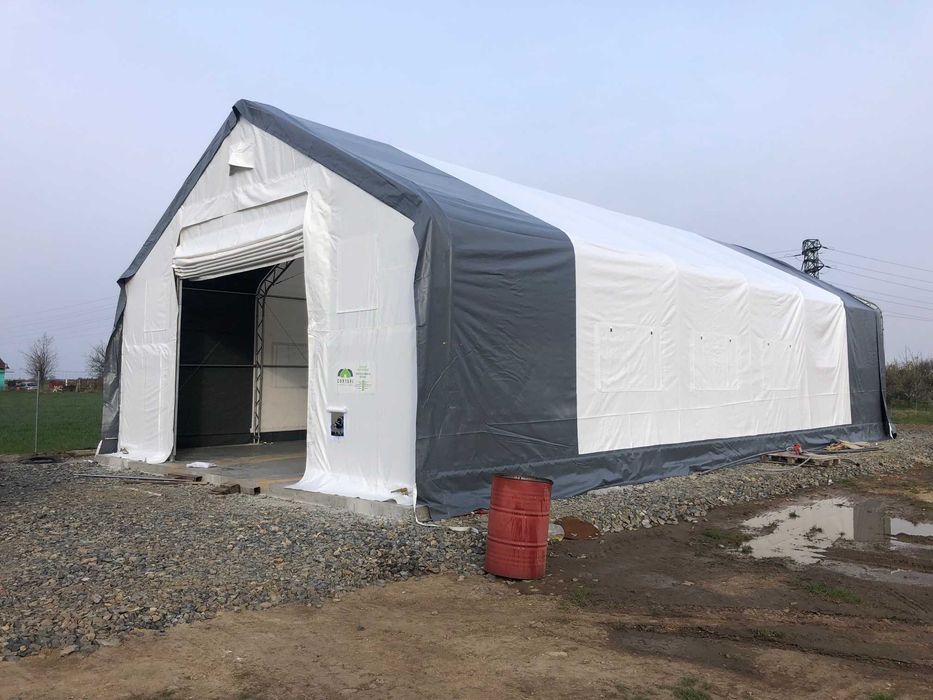 Cort pentru depozit 9,15x18,3x6 1 m,depozitare marfa,cort industrial
