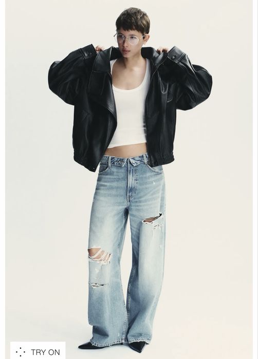 Кожено яке Zara