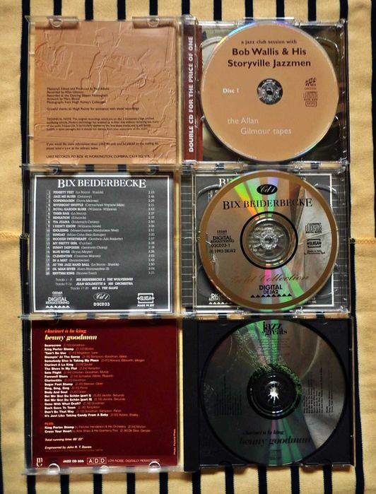 CDs - Bob Wallis, Bix Beiderbecke, Benny Goodman -Jazz