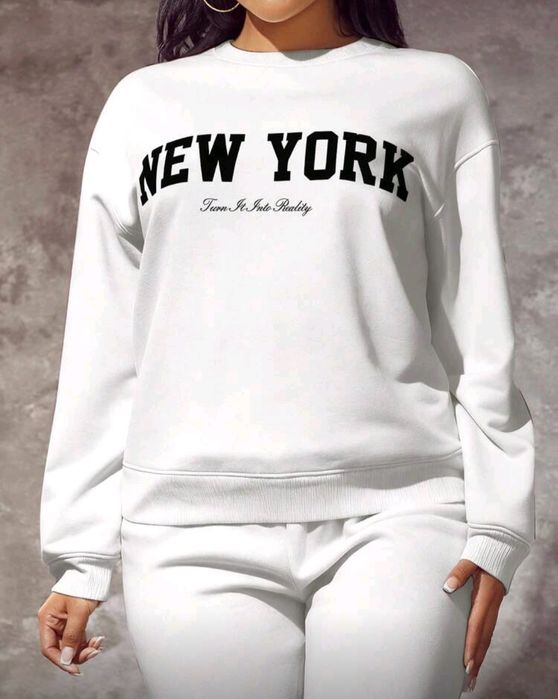 2XL-Tricou alb cu mânecă lungă mărime plus