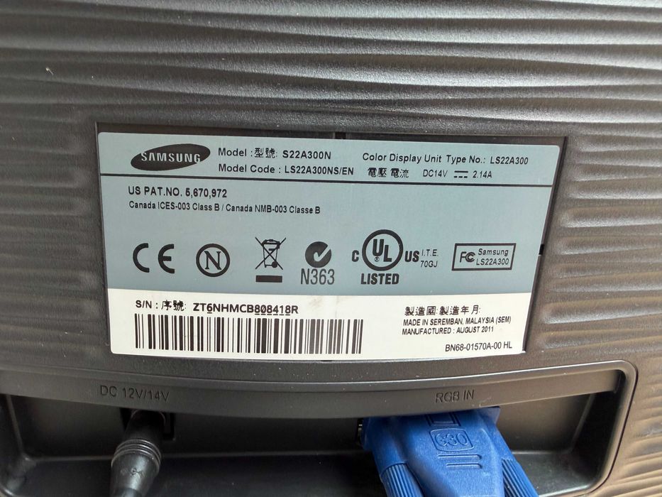 Монитор Samsung S22a300N