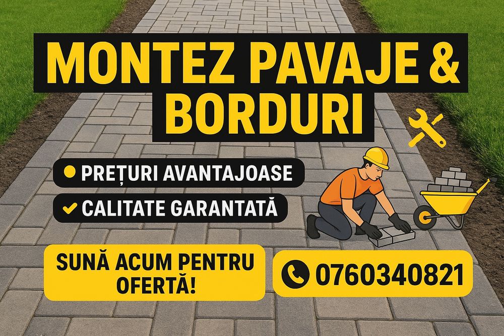 Montaj pavaj profesionist – transformăm curtea ta rapid