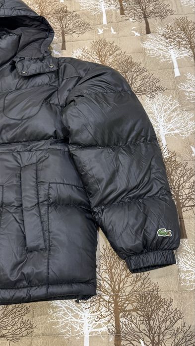 Черно водоотблъскващо яке Lacoste