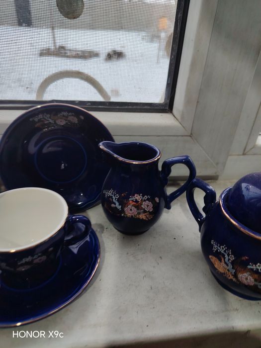 Чайный сервиз синий