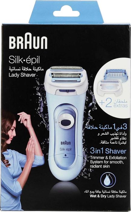 Дамска самобръсначка BRAUN silk-epil lady shaver 5-160, 3 в 1