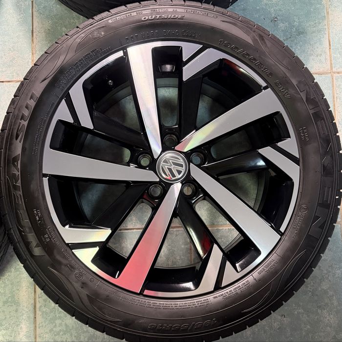 Jante aliaj diamond cut R16 originale VW Polo 195/55/16 vara