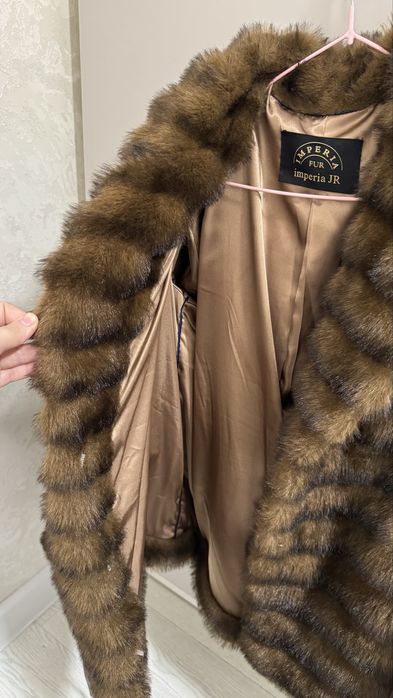 Эко-шуба,размер Л-ХЛ.