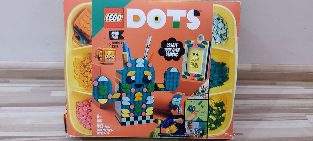 Lego Dots Лего дотс органайзер кактус