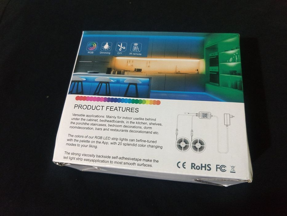 2 х 5 метра Лед РГБ Led RGB дистанционно с 44 бутона SMD5050