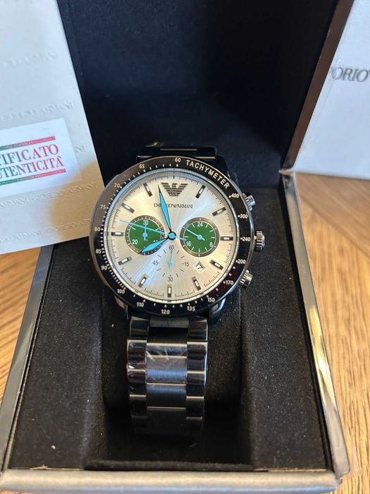 Ceas Emporio Armani original, nou – model sport-elegant, complet
