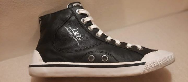 Sneakers Inalti - Barbati - D&G - Dolce & Gabbana Piele Naturală Vitel, Mărimea 40 Originali