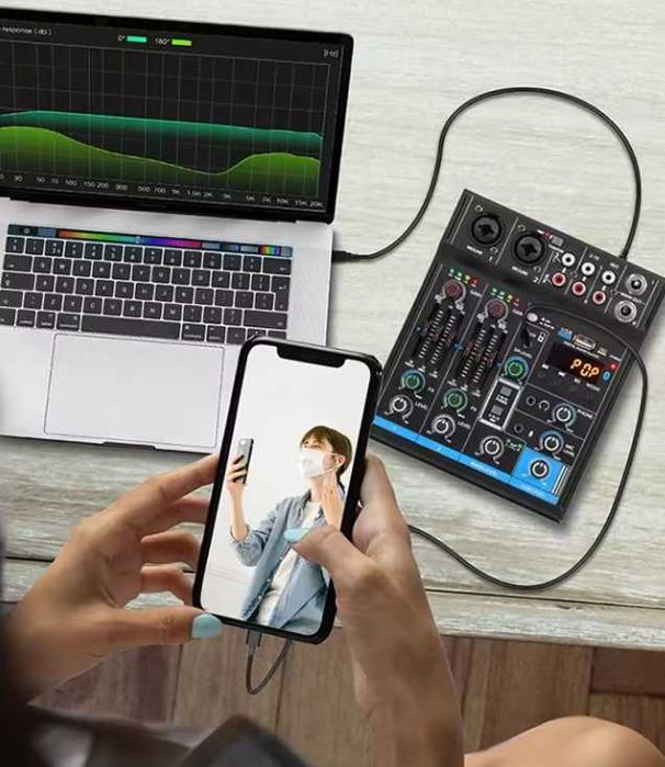 микшер Звуковой от XTuga M4X  прикоснись к лучшему пению