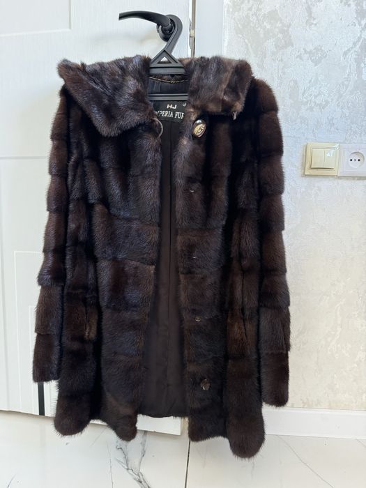 Норковая шуба в хорошем состоянии