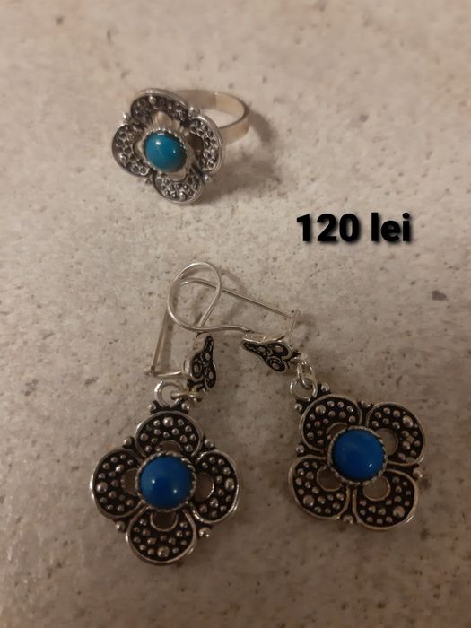 Argint cu pietre semipretioase