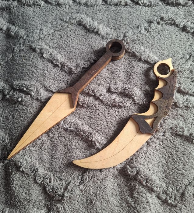 Деревянный нож игрушка(керамбит 2500,кунай 2000)