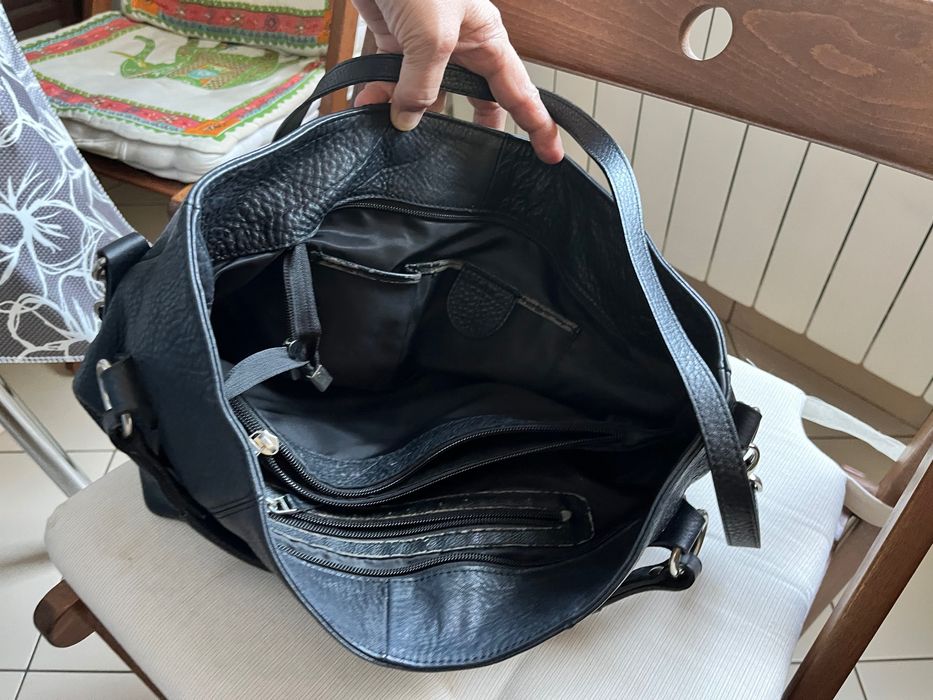 Geanta piele neagra