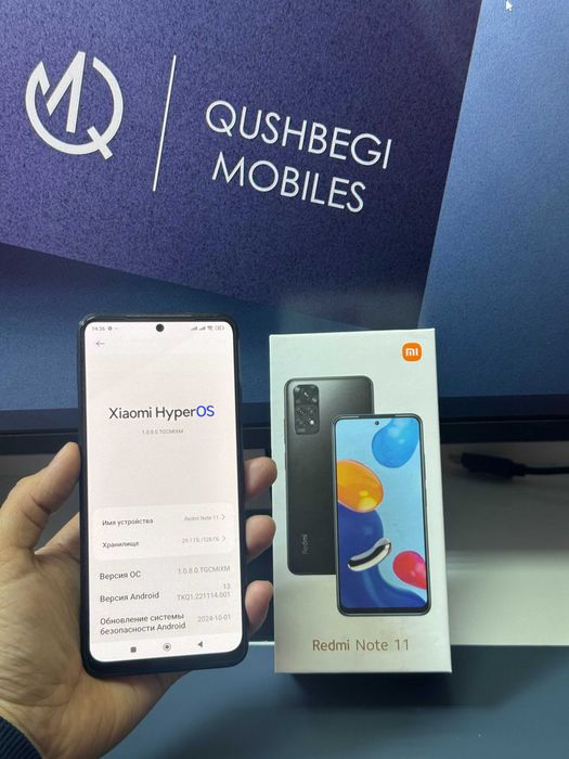 redmi note 11 6 ga 128gb karobka bor aybi yoq