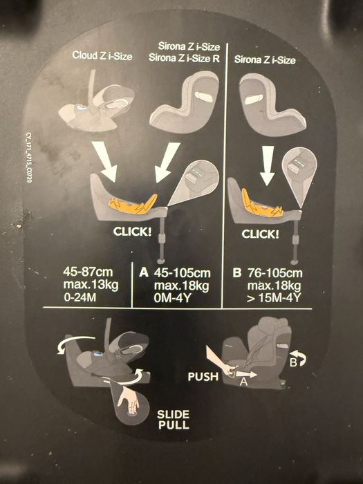 Cybex Platinum: Scoica masina Cloud Z i-size + baza Sirona Z i-size