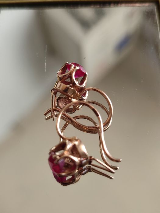 Золотые серьги СССР 583 проба