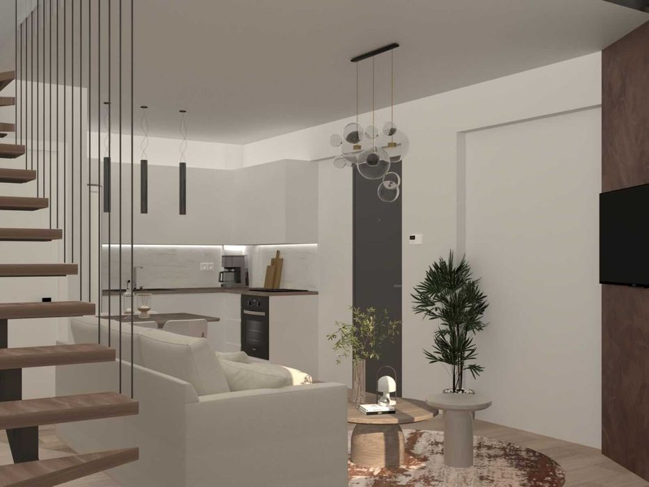 Продава новострояща се къща 50м2 с двор 115м2 в Паралия Врасна, Гърция