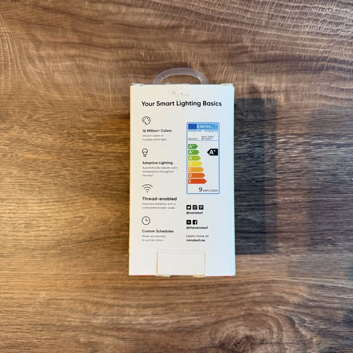 Смарт крушка Nanoleaf Essentials E27 (Thread, Bluetooth)