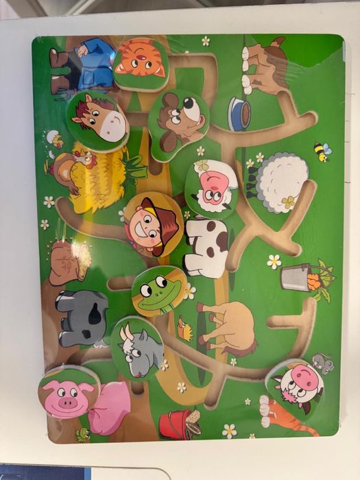 Puzzle de potrivire animale pentru copii