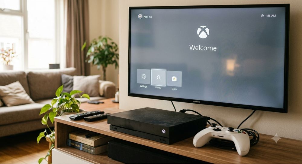 Xbox one X, 1TB, 1 джойстик