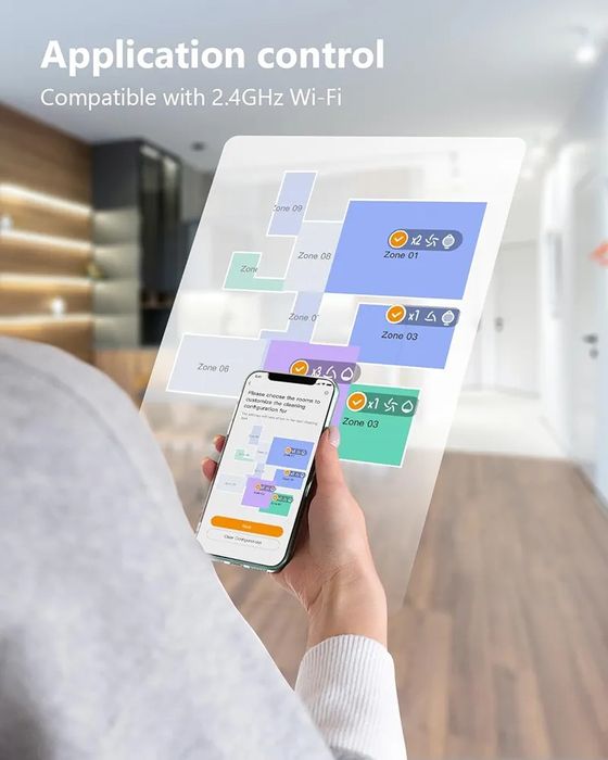 Интелигентен/ Smart.  робот прахосмукачка 3-в-1Imou Robot с контейнер за боклук