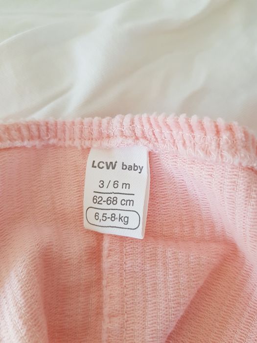 Официална рокля розов сукман с блуза за бебе 3-6 мес