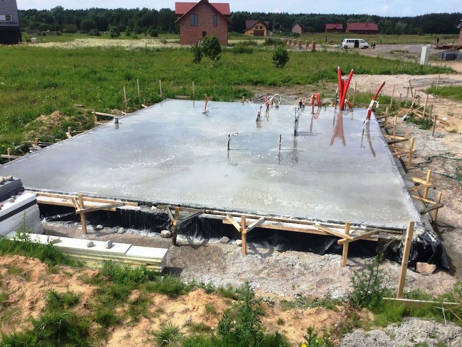 Устройство утеплённой шведской плиты УШП Астана