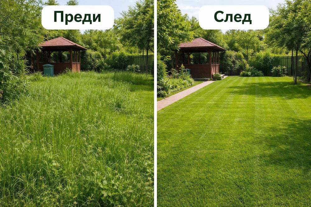 Косене на трева бързо,качествено и на добра цена