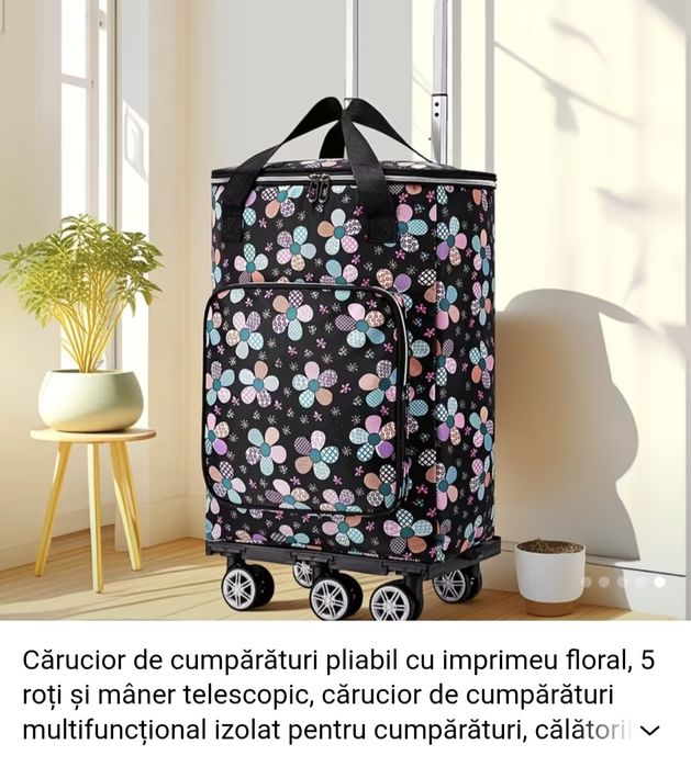 Carucior de cumparaturi, calatorie  frigorific nou