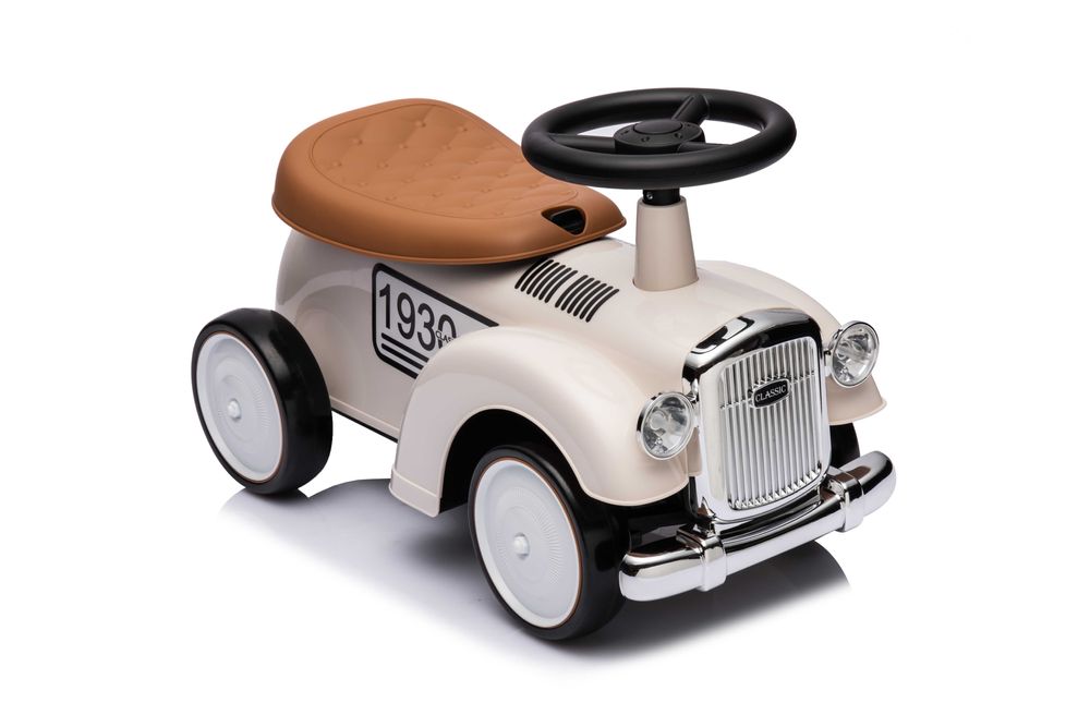 Masinuta premergator Kinderauto BJ665 Baby Car cu roti moi White