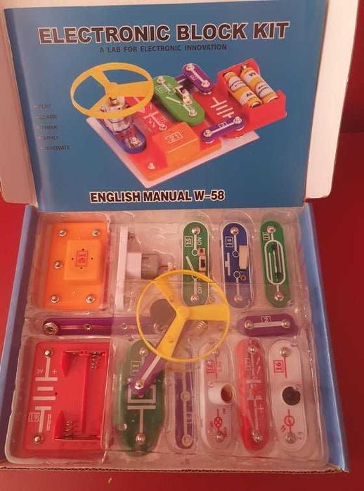Комплект електронни блокове, научни експерименти за деца